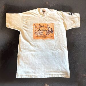 Miller Lite Vintage White Men Women Large T-Shirt “A Bike” 1997 Y2K Streetwear